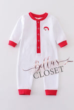 Load image into Gallery viewer, Premium White & Red Santa Baby Romper