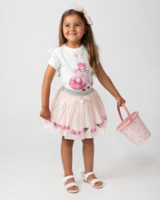 Load image into Gallery viewer, Pink Holiday Shop Skirt Set
