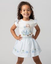 Load image into Gallery viewer, Blue Holiday Shop Skirt Set
