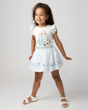 Load image into Gallery viewer, Blue Holiday Shop Skirt Set
