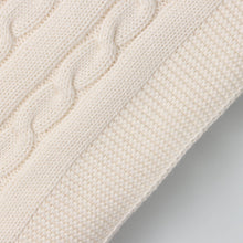 Load image into Gallery viewer, Baby Blanket with Cotton Knitted Braids

