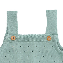 Load image into Gallery viewer, Baby Romper Perforated Cotton Knit
