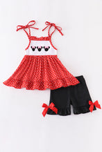 Load image into Gallery viewer, Red character embroidery girl set
