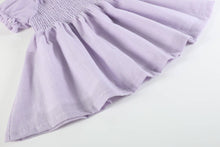 Load image into Gallery viewer, Smocked Purple Dress
