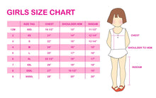 Load image into Gallery viewer, Red character embroidery ruffle girl set
