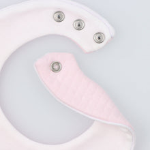 Load image into Gallery viewer, Diamond Knit Baby Bib with 3 Adjustable Positions
