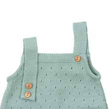 Load image into Gallery viewer, Baby Romper Perforated Cotton Knit
