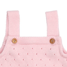 Load image into Gallery viewer, Baby Romper Perforated Cotton Knit
