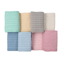 Load image into Gallery viewer, Baby Blanket with Cotton Knitted Braids
