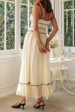 Load image into Gallery viewer, Spaghetti strap strappy bow tie swing maxi sun dress
