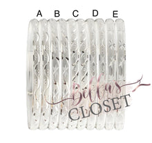 Load image into Gallery viewer, 4mm Silver Layered Bangle Bracelets

