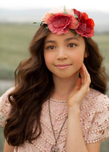 Load image into Gallery viewer, Kid's Orly Flower Crown in Dusty Pink
