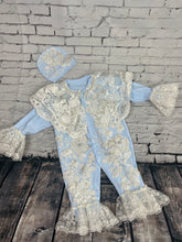 Load image into Gallery viewer, MyDaria Blue romper
