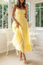 Load image into Gallery viewer, Spaghetti strap strappy bow tie swing maxi sun dress
