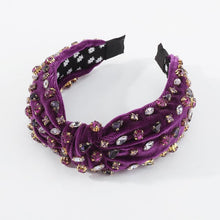 Load image into Gallery viewer, Velour Rhinestone Headband
