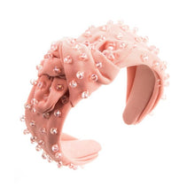 Load image into Gallery viewer, Beaded Knotted Bow Headband
