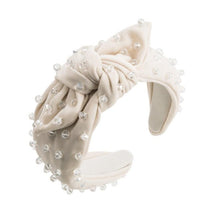 Load image into Gallery viewer, Beaded Knotted Bow Headband
