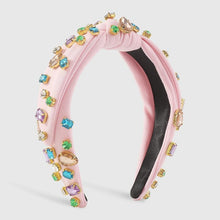 Load image into Gallery viewer, Rhinestone Stud Knotted Headband
