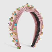 Load image into Gallery viewer, Rhinestone Stud Knotted Headband
