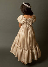 Load image into Gallery viewer, Toddler Mathilda Petticoat Dress in Champagne Iridescent
