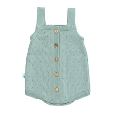 Load image into Gallery viewer, Baby Romper Perforated Cotton Knit
