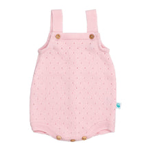 Load image into Gallery viewer, Baby Romper Perforated Cotton Knit

