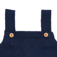 Load image into Gallery viewer, Baby Romper Perforated Cotton Knit
