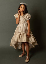 Load image into Gallery viewer, Toddler Mathilda Petticoat Dress in Champagne Iridescent
