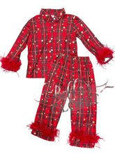 Load image into Gallery viewer, Mommy &amp; Me fur trimmed pajamas
