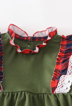 Load image into Gallery viewer, Green Ruffle Girls Romper

