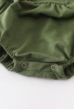 Load image into Gallery viewer, Green Ruffle Girls Romper
