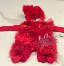 Load image into Gallery viewer, MyDaria Red romper

