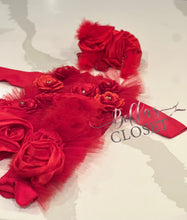 Load image into Gallery viewer, MyDaria Red romper
