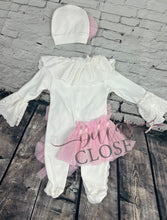 Load image into Gallery viewer, MyDaria White Footed Romper
