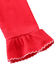 Load image into Gallery viewer, Girls Premium Red Santa Claus Embroidery Ruffle Gown
