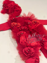 Load image into Gallery viewer, MyDaria Red romper
