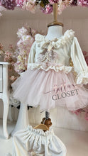 Load image into Gallery viewer, MyDaria Cream And Pink Baby And Girl Set
