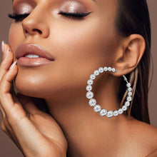 Load image into Gallery viewer, Oversized Metal Bubble Hoop Earrings
