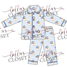 Load image into Gallery viewer, Bella’s Closet Exclusive Blue Christmas Pajamas
