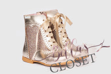 Load image into Gallery viewer, Angelitos Gold &amp; Silver Spanish Boots
