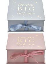 Load image into Gallery viewer, Dream Big Blue Keepsake Box
