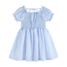 Load image into Gallery viewer, Smocked Blue Dress
