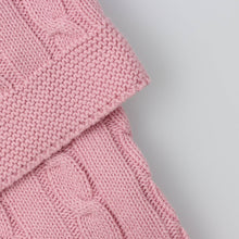 Load image into Gallery viewer, Baby Blanket with Cotton Knitted Braids
