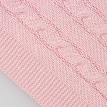 Load image into Gallery viewer, Baby Blanket with Cotton Knitted Braids
