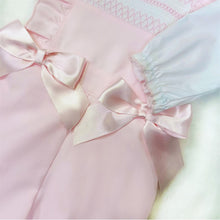 Load image into Gallery viewer, Girls Pink Smocked Dungaree with Shirt
