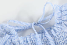 Load image into Gallery viewer, Smocked Blue Dress
