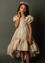 Load image into Gallery viewer, Toddler Mathilda Petticoat Dress in Champagne Iridescent
