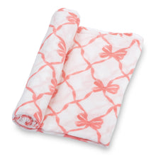 Load image into Gallery viewer, Beautiful Bows &amp; On Point Baby Swaddle Blankets
